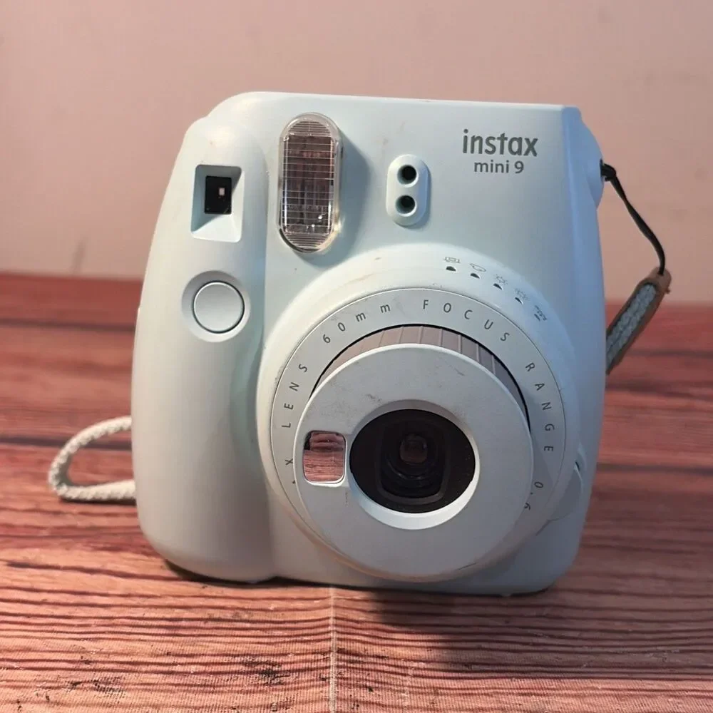 Fujifilm Instax Mini 9 Instant Camera Ice Blue Tested - WORKING